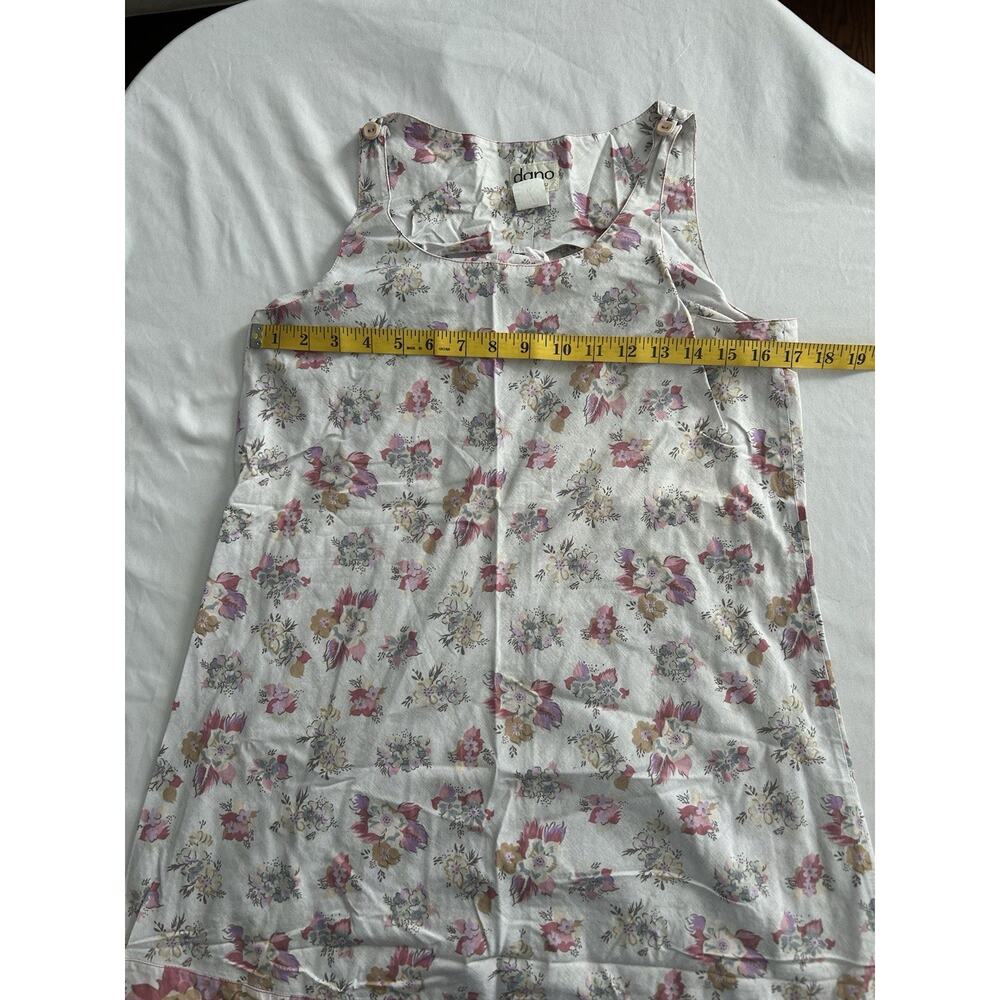 Vintage Dano Honolulu Floral Maxi Dress Womens Size 11 Pink White Vacation - Picture 5 of 7